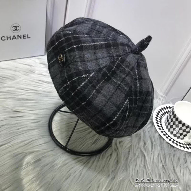 CHANEL香奈兒 秋冬小香風專櫃新品 火爆經典款貝雷帽 百搭南瓜帽 LLWJ8335